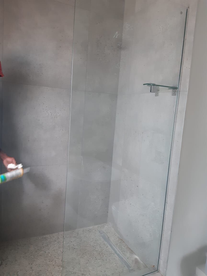Aluminium door installation near Borrowdale